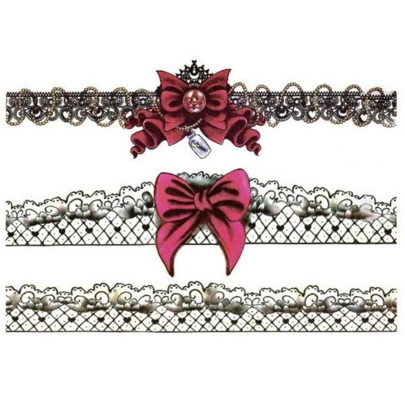 🎀 Sailor Moon Lace Tattoos - Picture 1 of 6